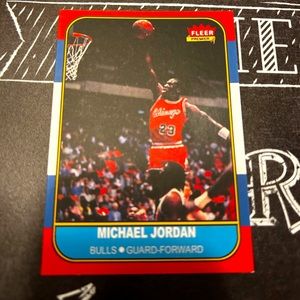 1986-87 FLEER MICHAEL JORDAN ROOKIE (reprint)